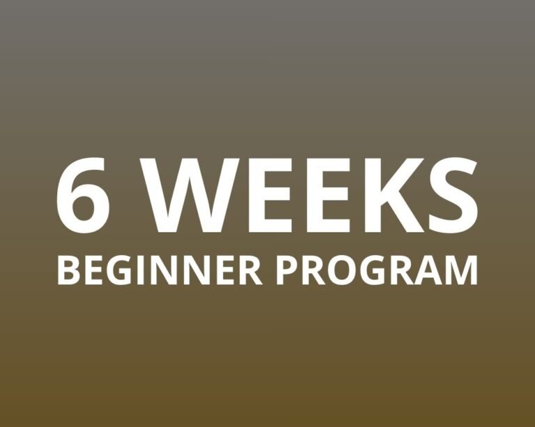 6 weeks beginner program