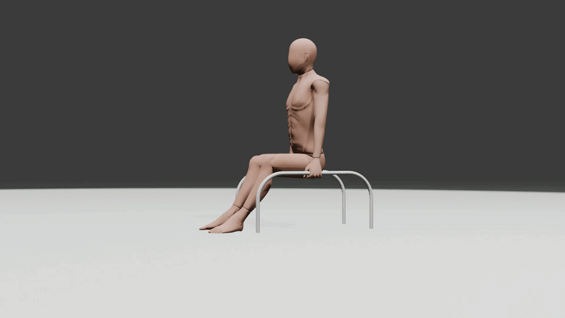 tuck l sit demonstration