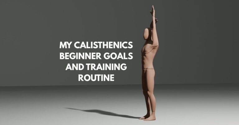 My Calisthenics Beginner Goals And Training Routine