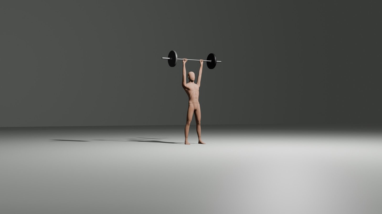 barbell bar shoulder press