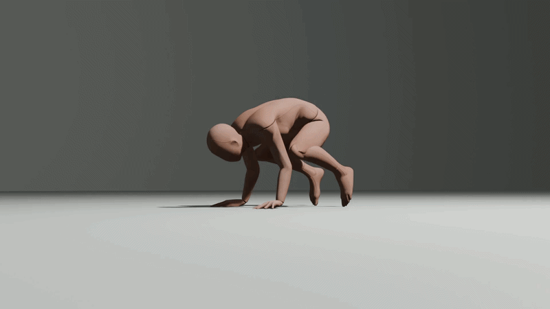 how to do frog pose animation