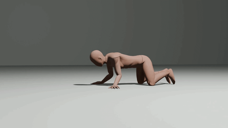 Planche lean with straight arms, shoulders forward of the wrists, and feet on the floor