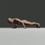 demonstration of man doing pseudo planche push up image