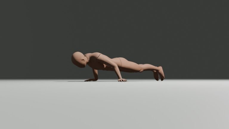 demonstration of man doing pseudo planche push up image