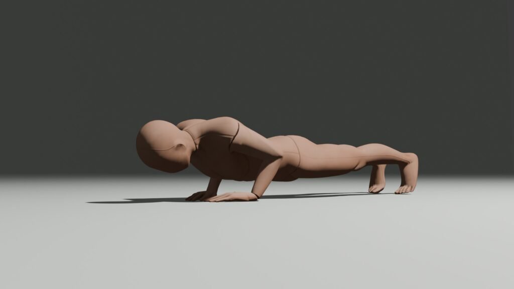 diamond push ups descent