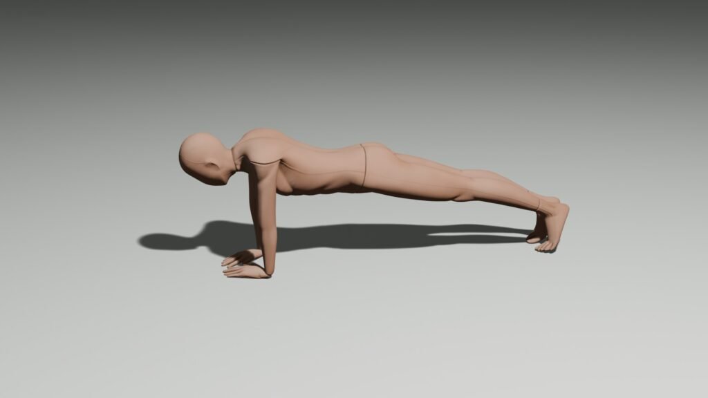 diamond push ups starting plank position