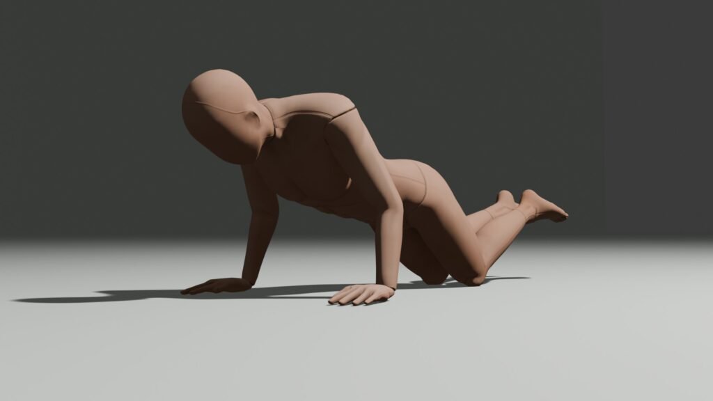 knee push ups ascending to finish