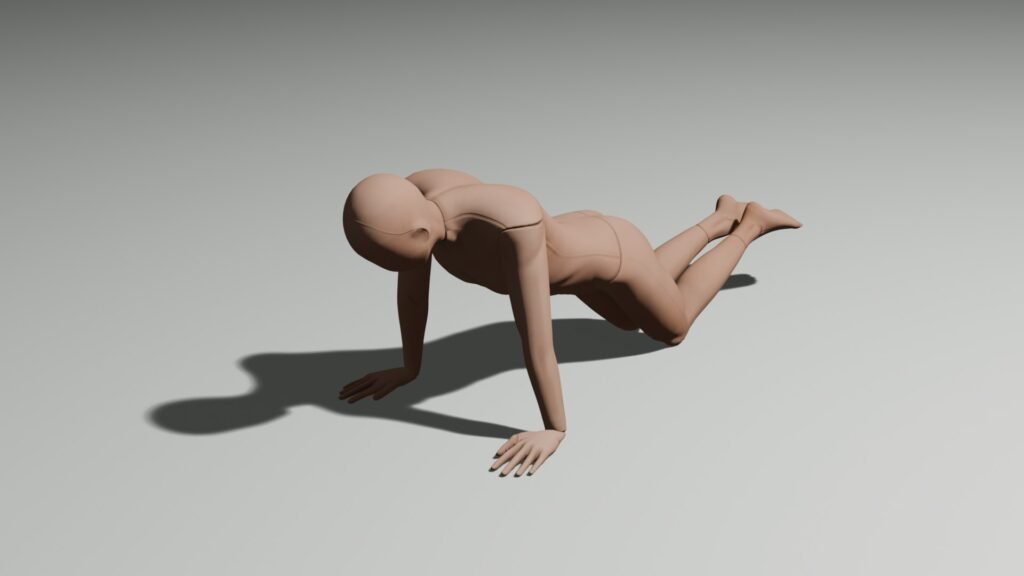 knee push ups setup starting position