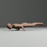 man doing a full planche push up with correct form