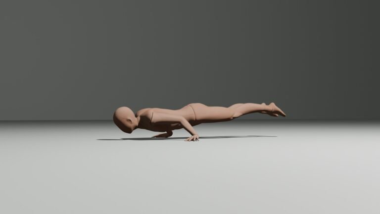 man doing a full planche push up with correct form