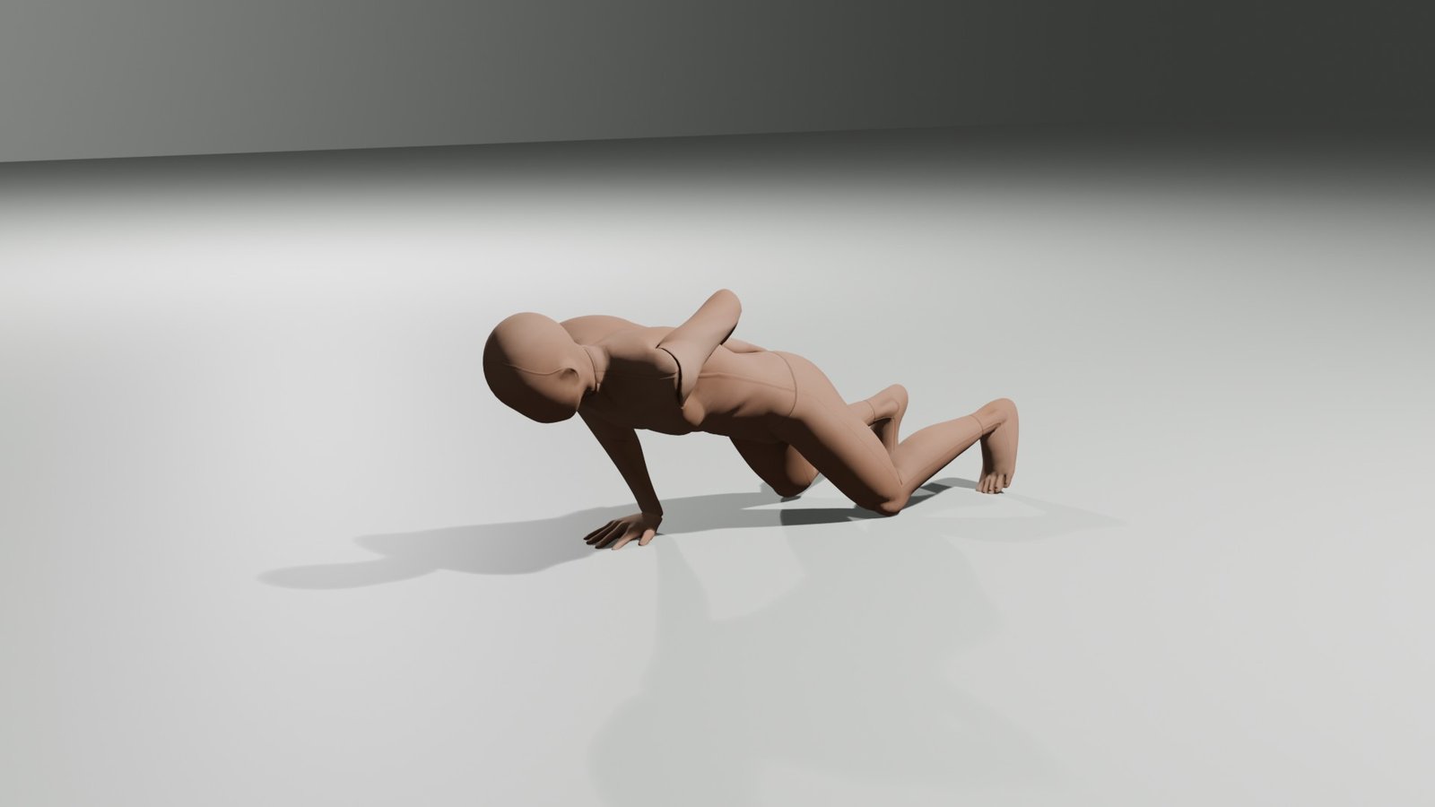 one arm push ups starting position